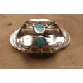 Grosse bague Tibétaine avec pierres fantaisie - Bagues tibétaines bouddhistes