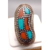 Bague traditionnelle népalaise forme foetus taille 60 Bagues tibétaines bouddhistes GBT15