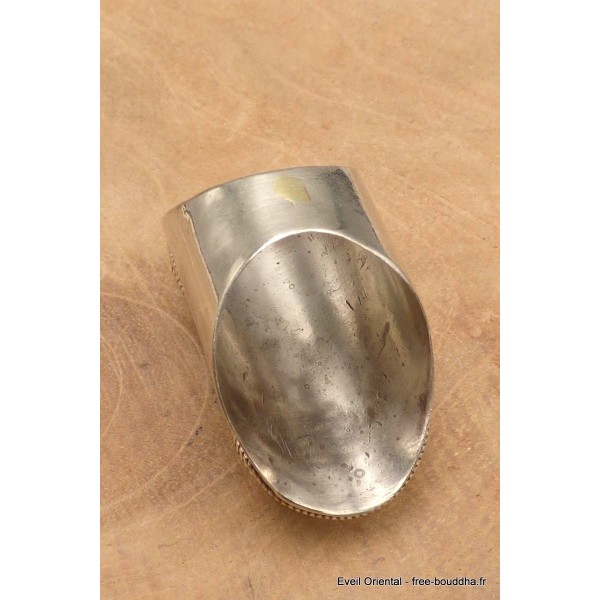 Bague traditionnelle népalaise forme foetus taille 60 Bagues tibétaines bouddhistes GBT15
