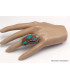 Bague traditionnelle népalaise forme foetus taille 60 Bagues tibétaines bouddhistes GBT15