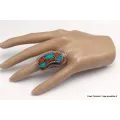 Bague tibétaine népalaise forme foetus taille 59 - Bagues tibétaines bouddhistes