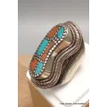 Bague tibétaine népalaise forme foetus taille 59 - Bagues tibétaines bouddhistes