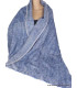 Etole châle népalais laine de yak bleu jeans délavé Châles laine de yak CPLY213