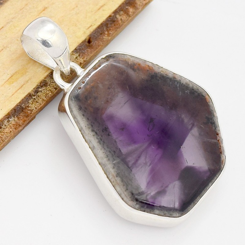 Grand Pendentif en Auralite 23 pierre naturelle Bijoux en Auralite 23 CWA1.5