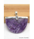 Grand Pendentif Charoite de Russie semi-oval Pendentifs pierres naturelles PU48.6