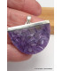 Grand Pendentif Charoite de Russie semi-oval Pendentifs pierres naturelles PU48.6