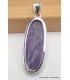 Pendentif Charoite de Russie oval allongé Pendentifs pierres naturelles PU48.8