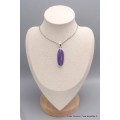 Pendentif Charoite de Russie oval allongé Pendentifs pierres naturelles PU48.8