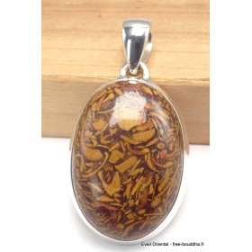 Pendentif Marium Jaspe Coquina oval Bijoux en Marium Jaspe Coquina CWA103