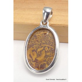 Pendentif Marium Jaspe Coquina oval Bijoux en Marium Jaspe Coquina CWA103