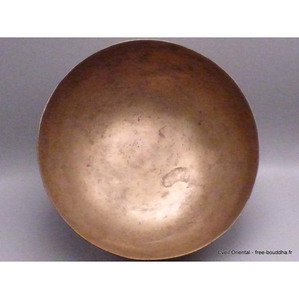 Authentique bol tibétain ancien double paroi 22 cm Bols tibétains 7 métaux BOLA71