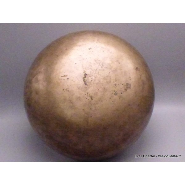 Authentique bol tibétain ancien double paroi 22 cm Bols tibétains 7 métaux BOLA71
