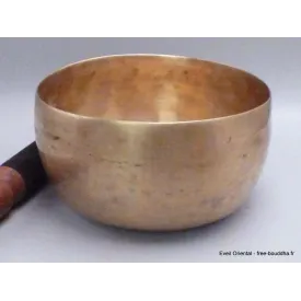 Authentique bol tibétain ancien double paroi 16 cm - Bols tibétains 7 métaux