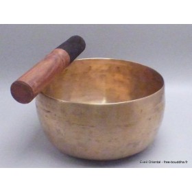 Authentique bol tibétain ancien double paroi 16 cm Bols tibétains 7 métaux BOLA72