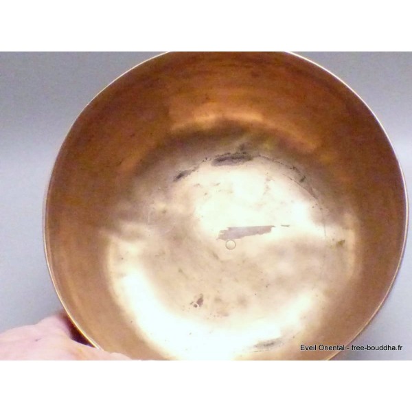 Authentique bol tibétain ancien double paroi 16 cm Bols tibétains 7 métaux BOLA72