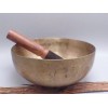 Authentique bol tibétain ancien double paroi 19,5 cm Bols tibétains 7 métaux BOLA73