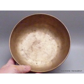Authentique bol chantant tibétain 18 cm Bols tibétains 7 métaux BOLA74