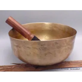Authentique ancien bol chantant tibétain 21,5 cm - Bols tibétains 7 métaux