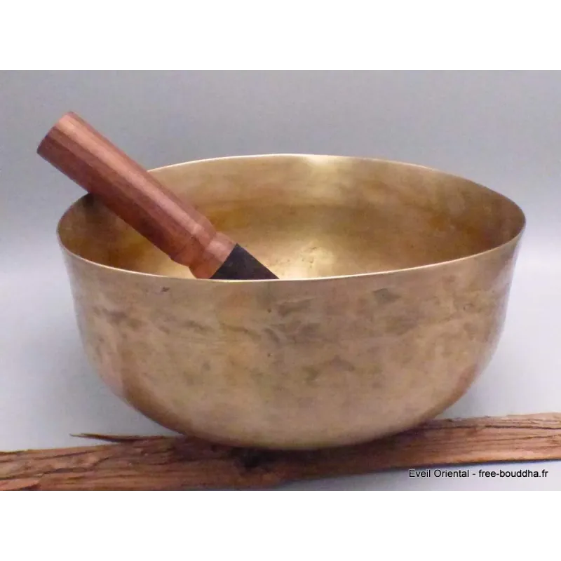Authentique ancien bol chantant tibétain 21,5 cm - Bols tibétains 7 métaux
