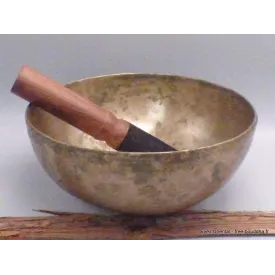 Vrai bol tibétain ancien double paroi 20 cm - Bols tibétains 7 métaux
