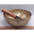 Vrai bol tibétain ancien double paroi 20 cm - Bols tibétains 7 métaux