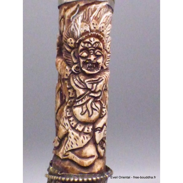 Authentique Kangling trompette tibétaine sculpté main Objets rituels bouddhistes KANG2