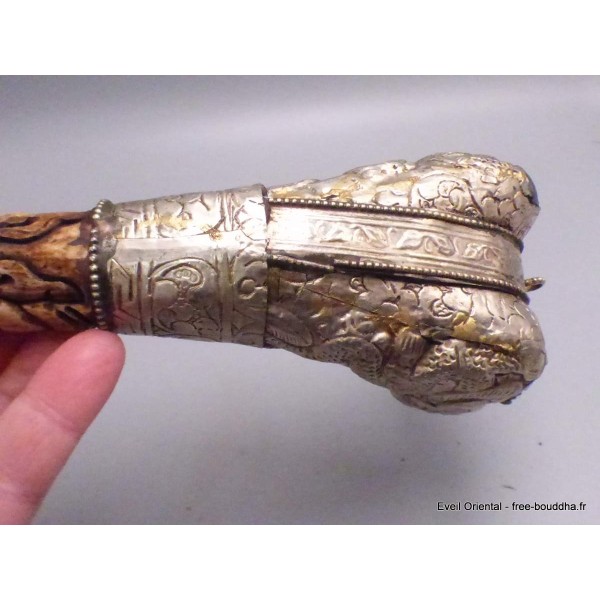 Authentique Kangling trompette tibétaine sculpté main Objets rituels bouddhistes KANG2