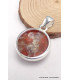Pendentif rond en Corail rouge Bijoux en Corail CWA104