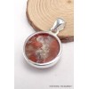 Pendentif rond en Corail rouge Bijoux en Corail CWA104