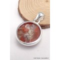 Pendentif rond en Corail rouge Bijoux en Corail CWA104