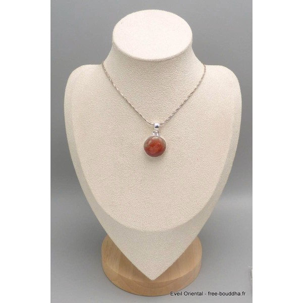 Pendentif rond en Corail rouge Bijoux en Corail CWA104