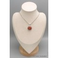 Pendentif rond en Corail rouge Bijoux en Corail CWA104