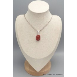 Authentique Corail rouge pendentif oval Bijoux en Corail CWA104.2
