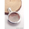 Pendentif en vrai corail rouge forme ronde Bijoux en Corail CWA104.3