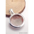 Pendentif en vrai corail rouge forme ronde Bijoux en Corail CWA104.3