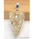 Pendentif argent Lépidolite jaune brute Pendentifs pierres naturelles CWA29