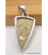 Pendentif argent Lépidolite jaune brute Pendentifs pierres naturelles CWA29