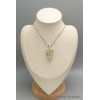 Pendentif argent Lépidolite jaune brute Pendentifs pierres naturelles CWA29