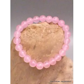 Bracelet mala en Quartz Rose - Bracelet en perles et Pierres naturelles