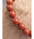 Bracelet mala en perles de Jaspe Rouge Bracelet Mala tibétain BRAM2