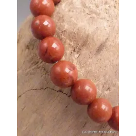Bracelet mala en perles de Jaspe Rouge - Bracelet en perles et Pierres naturelles