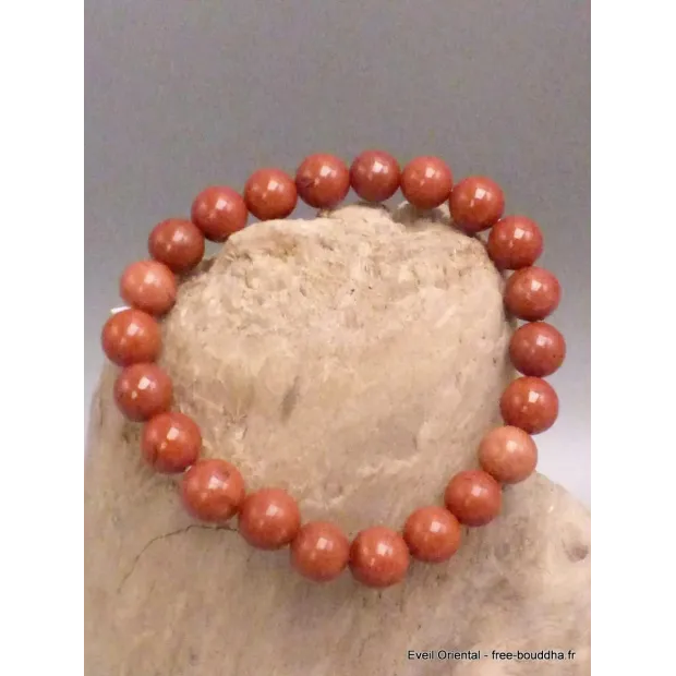 Bracelet mala en perles de Jaspe Rouge - Bracelet en perles et Pierres naturelles