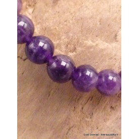 Bracelet mala en Améthyste Bracelet Mala tibétain BRAM3