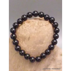 Bracelet mala tibétain en Obsidienne noire - Bracelet en perles et Pierres naturelles