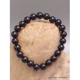 Bracelet mala tibétain en Obsidienne noire Bracelets pierres naturelles BRAM4
