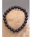 Bracelet mala tibétain en Obsidienne noire - Bracelet en perles et Pierres naturelles
