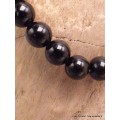 Bracelet mala tibétain en Obsidienne noire Bracelet Mala tibétain BRAM4