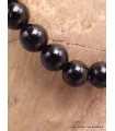 Bracelet mala tibétain en Obsidienne noire - Bracelet en perles et Pierres naturelles