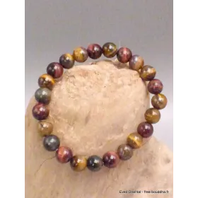 Bracelet mala tibétain 3 différents Oeil de Tigre