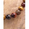 Bracelet mala tibétain 3 différents Oeil de Tigre Bracelet Mala tibétain BRAM5
